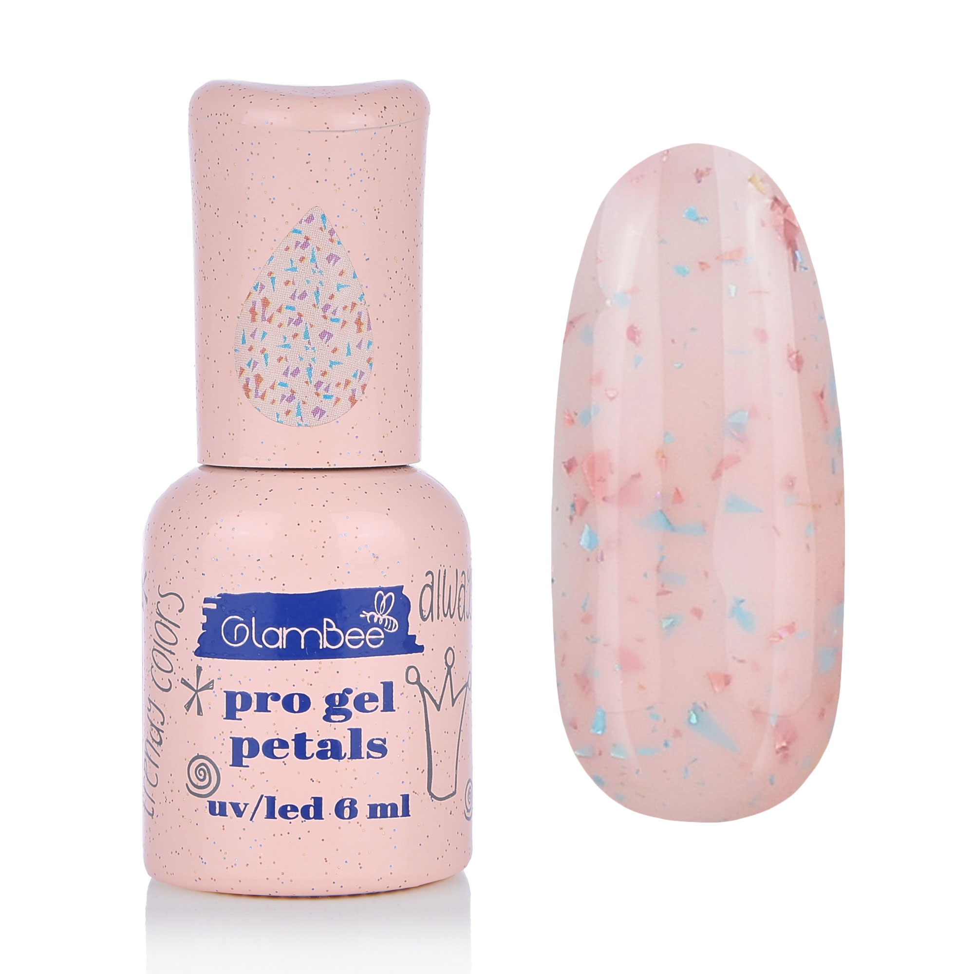 Гель-лак для нігтів GlamBee ProGel Petals 148, 6 мл